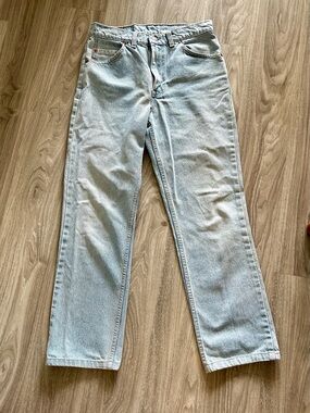 Vintage Levi’s 619 Orange Tag Light Wash Jeans